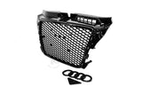 09-12 AUDI A3 8P - BADGELESS RS STYLE FRONT HONEYCOMB GRILL