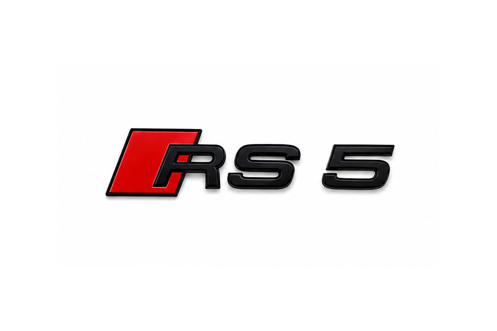 AUDI RS5 TRUNK EMBLEM - BLACK
