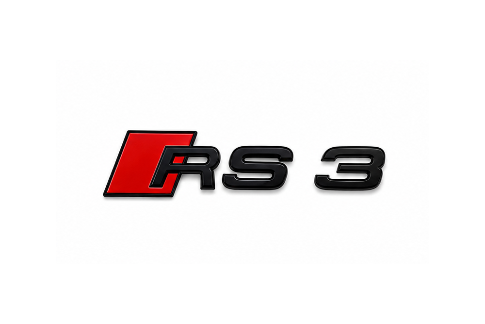 AUDI RS3 TRUNK EMBLEM - BLACK