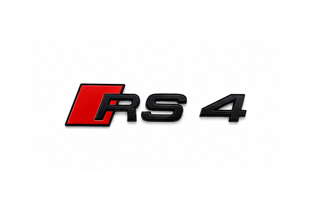 AUDI RS4 TRUNK EMBLEM - BLACK
