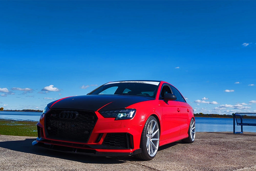 17-20 AUDI A3 S3 8V - RS STYLE FRONT BUMPER