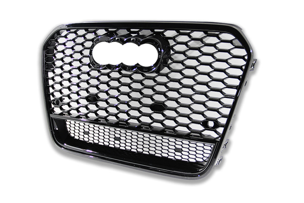 12-15 AUDI A6 S6 C7 - RS STYLE FRONT HONEYCOMB GRILLE V2