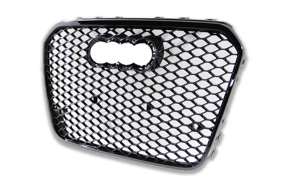 12-15 AUDI A6 S6 C7 - RS STYLE FRONT HONEYCOMB GRILLE