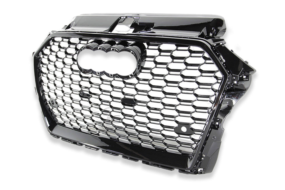 17-20 AUDI A3 S3 8V - RS STYLE FRONT HONEYCOMB GRILLE