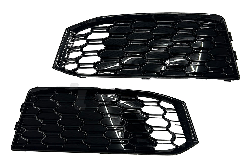 17-19 AUDI A4 S4 B9 - V2 RS STYLE SIDE HONEYCOMB GRILLS