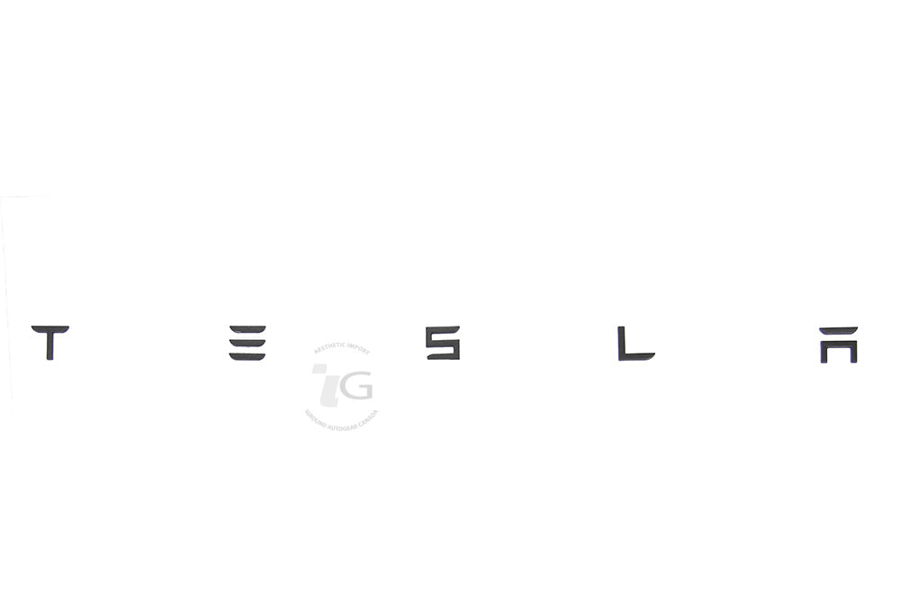 17-24 TESLA 3D LETTERS- TRUNK EMBLEM (BLACK) – iGround Canada