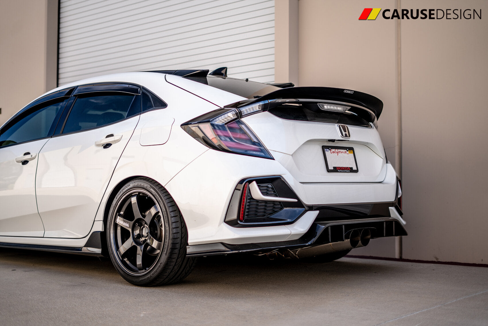 17-21 CIVIC FK7 5DR | CARUSE DESIGN AERO FLAP VISOR V3 @ iGround