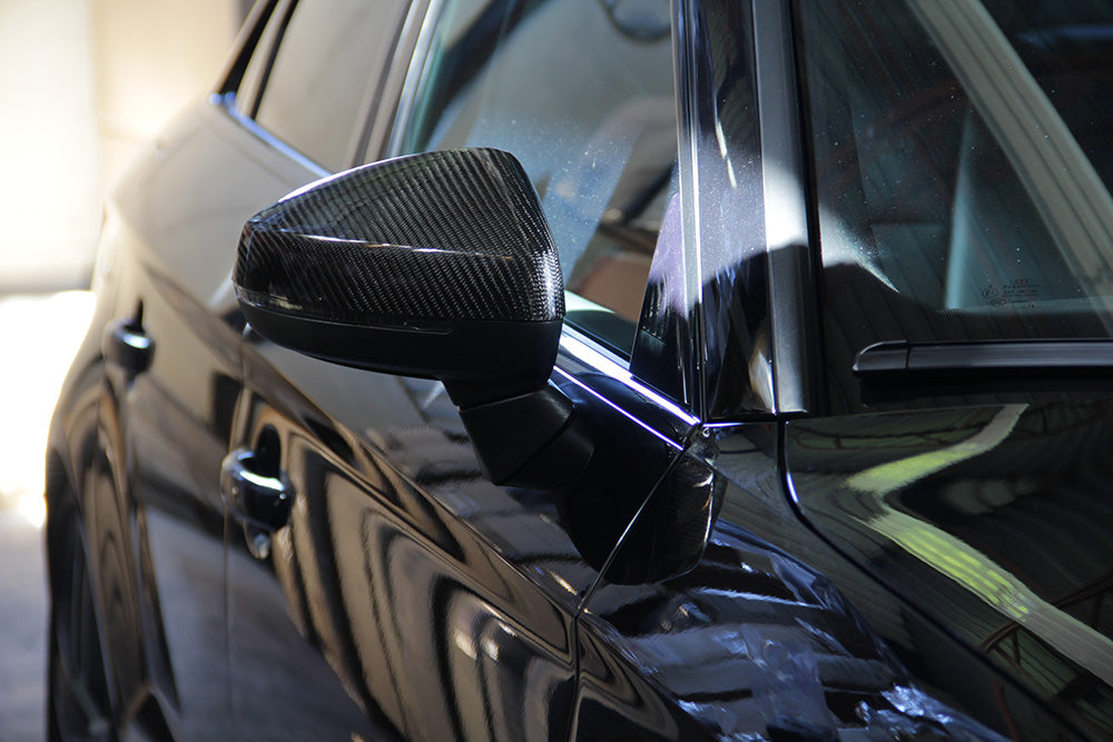 15-20 AUDI A3 S3 RS3 8V - CARBON FIBER MIRROR COVERS